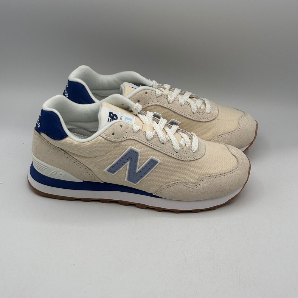 New Balance 515 Shoes Women Size 6.5 Beige Blue Lifestyle WL515NAC